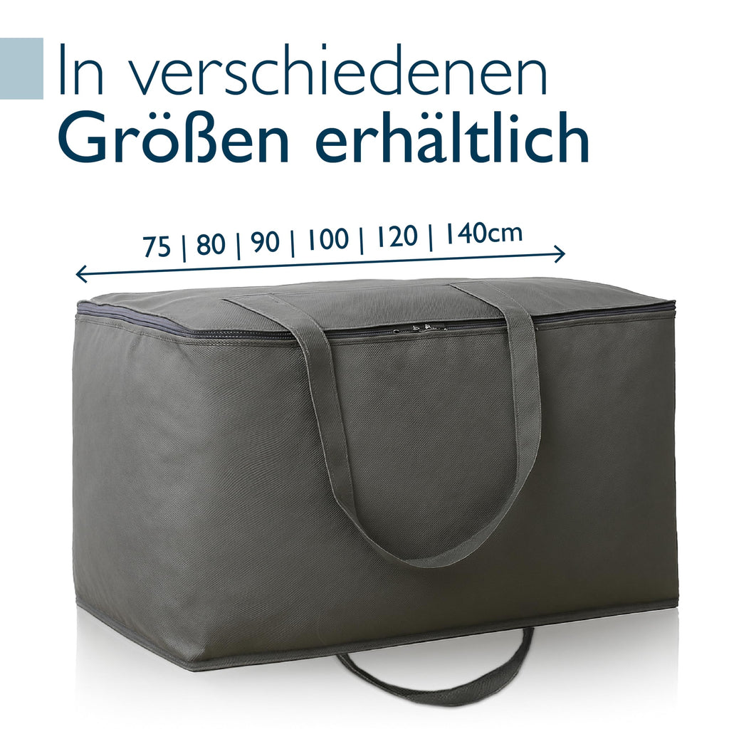 Beautissu Große Aufbewahrungstasche für Bettdecken, Kopfkissen, Klappmatratze