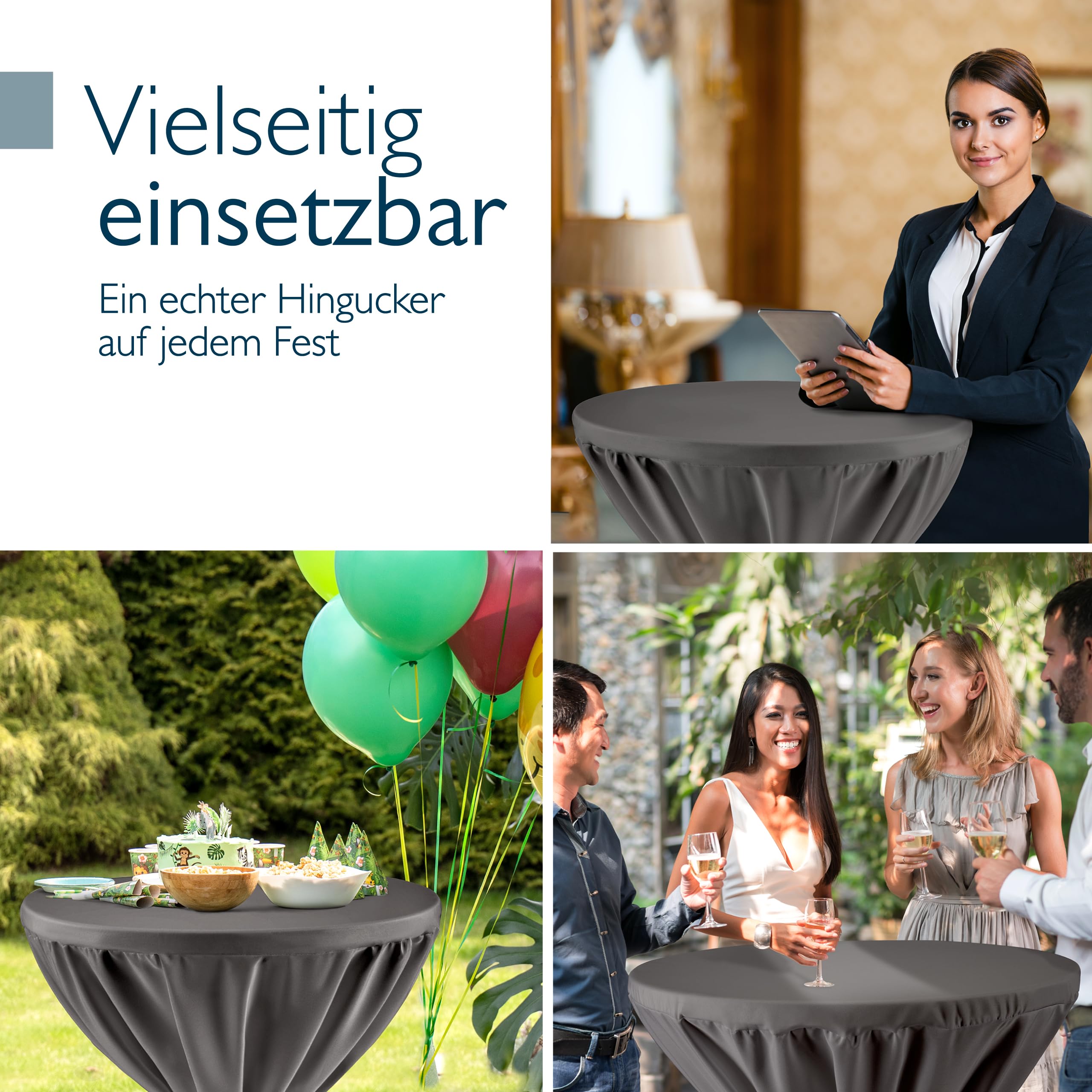 Beautissu Premium Stehtischhusse