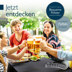 Beautissu Premium Biertischhussen Set – in div. Farben & Größen – Premium M