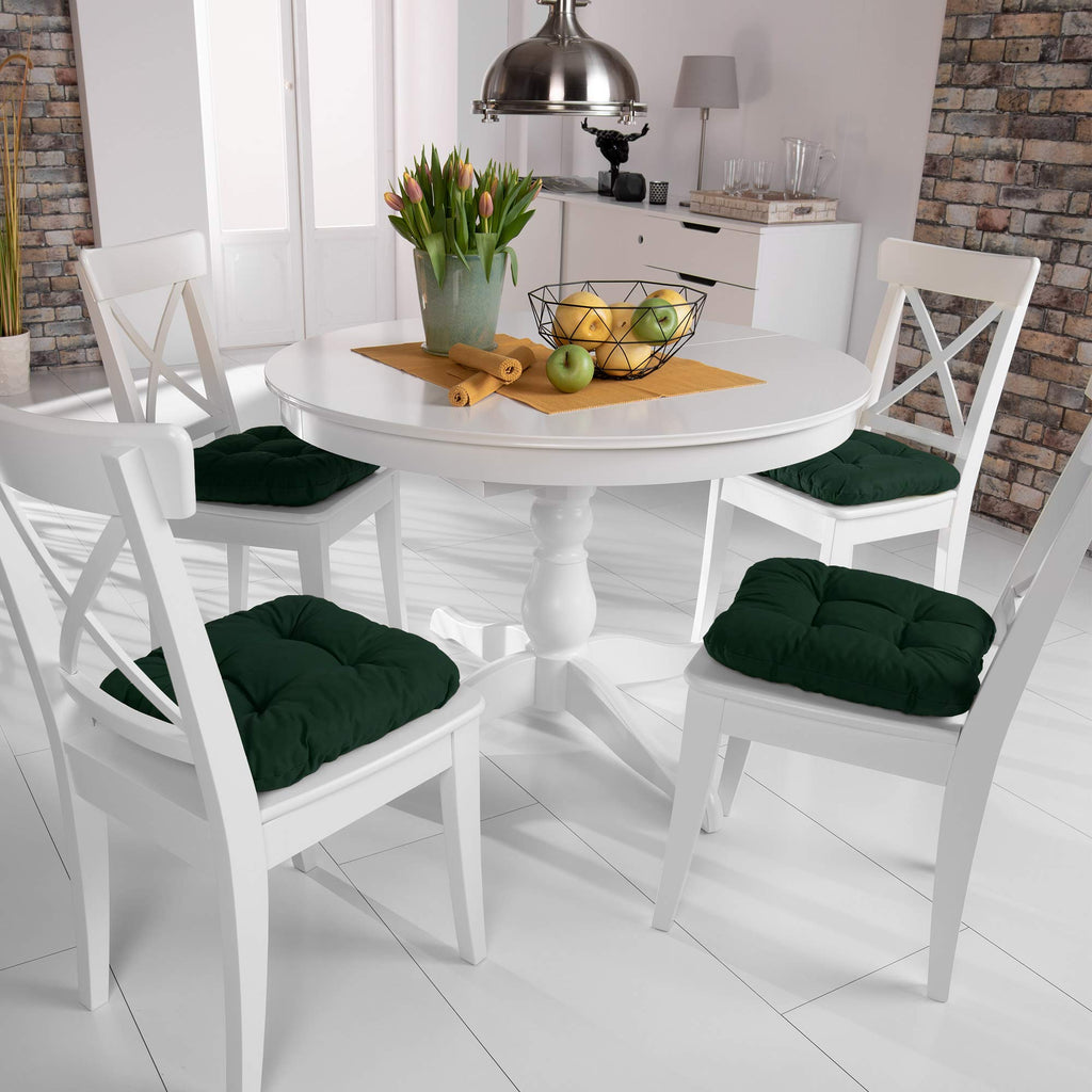 Beautissu 4er Set Sitzkissen 40x40 cm Lisa