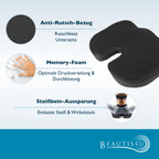 Beautissu Memory Foam Sitzkissen BeauErgo FS