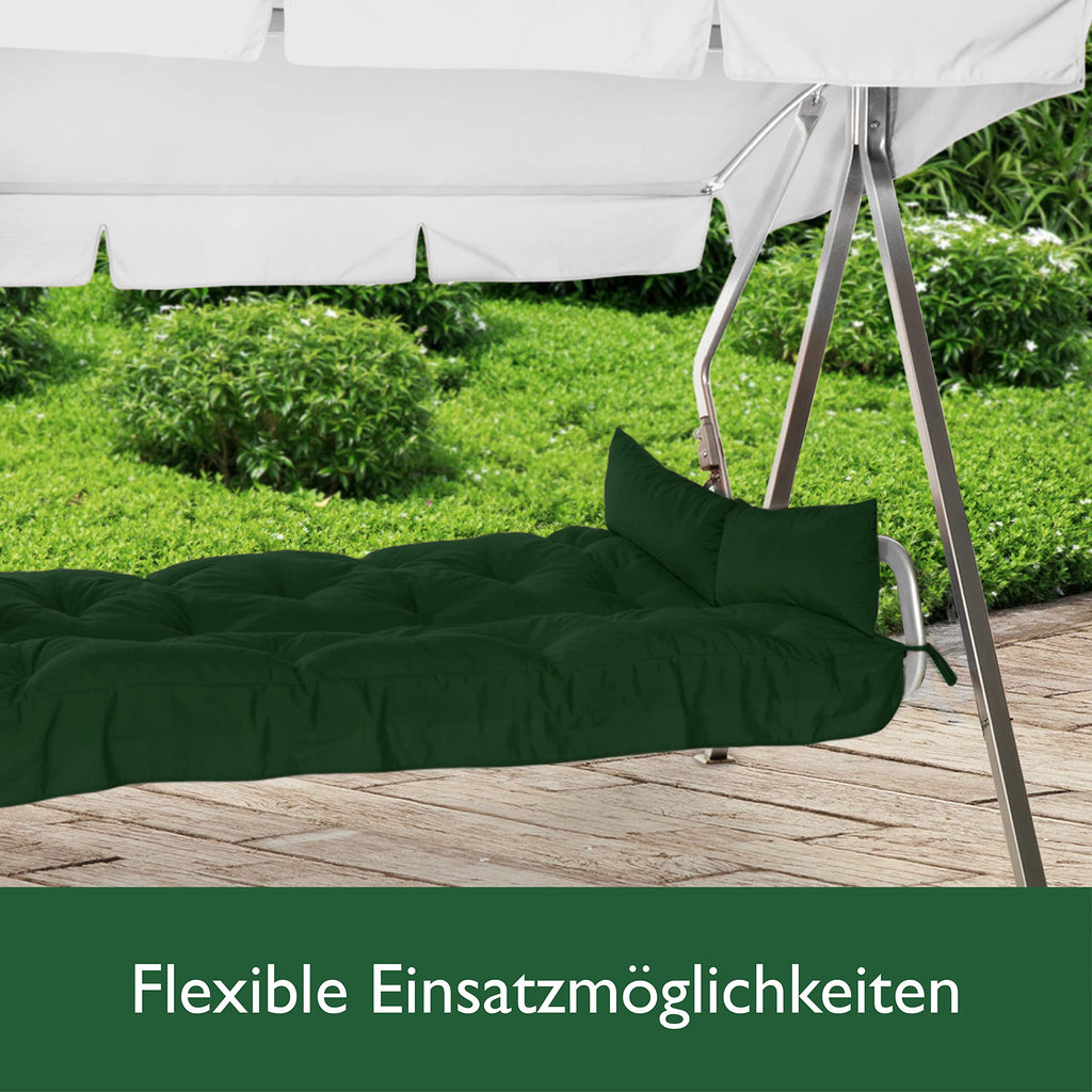 Beautissu Sitzkissen für Hollywoodschaukel 180x50x8cm Flair HS