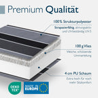 Beautissu Premium Niedriglehner Auflage Gartenstuhl 100x50cm Sun-NL