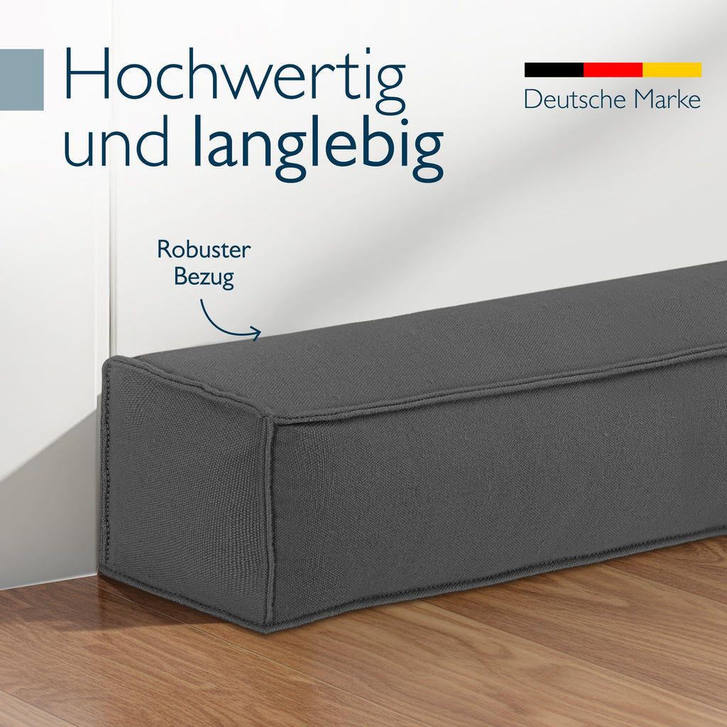 Beautissu Zugluftstopper für Türen & Fenster in div. Farben & Größen – Marin
