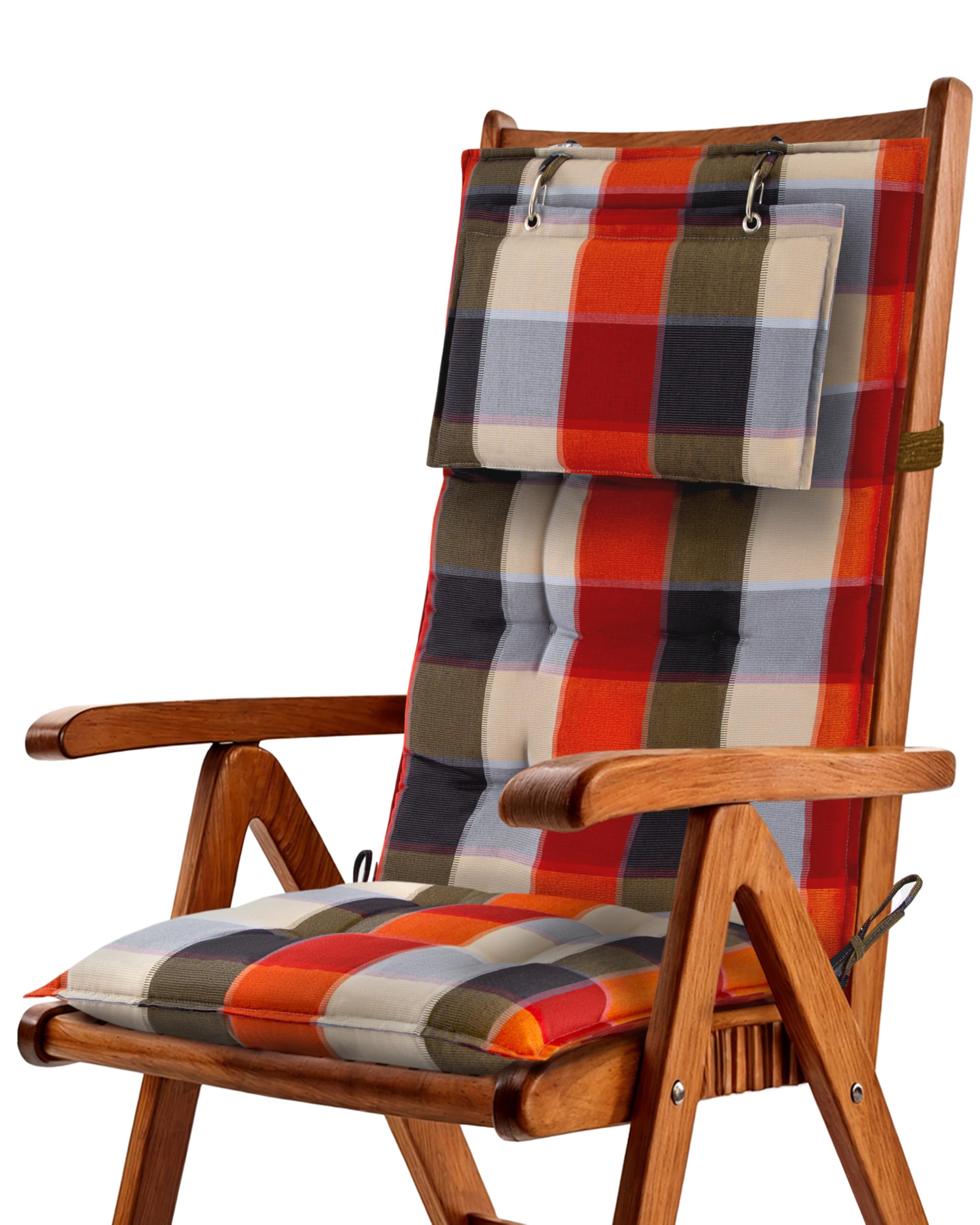 Beautissu 6er Set Premium Hochlehner Auflage Kopfpolster 120x50cm Sun-HL