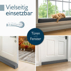 Beautissu Zugluftstopper für Türen & Fenster in div. Farben & Größen – Marin