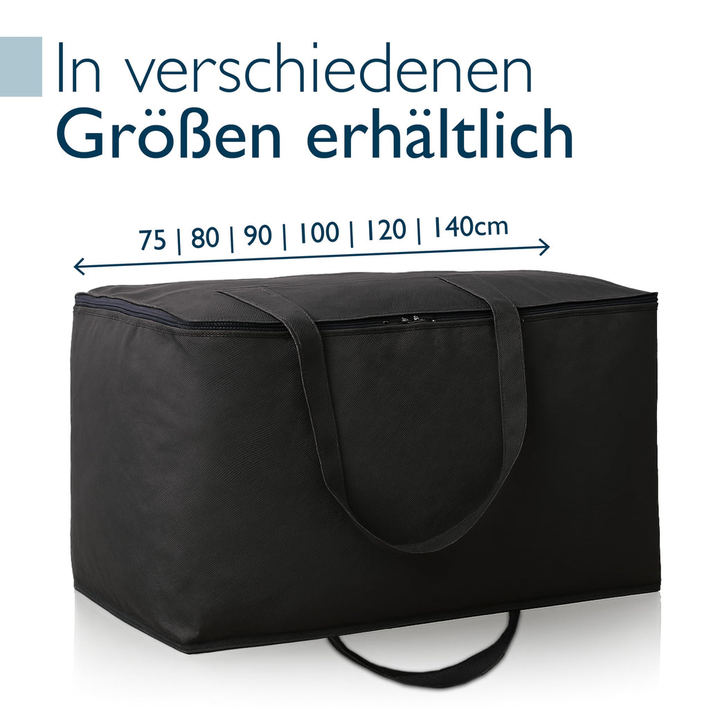 Beautissu Große Aufbewahrungstasche für Bettdecken, Kopfkissen, Klappmatratze