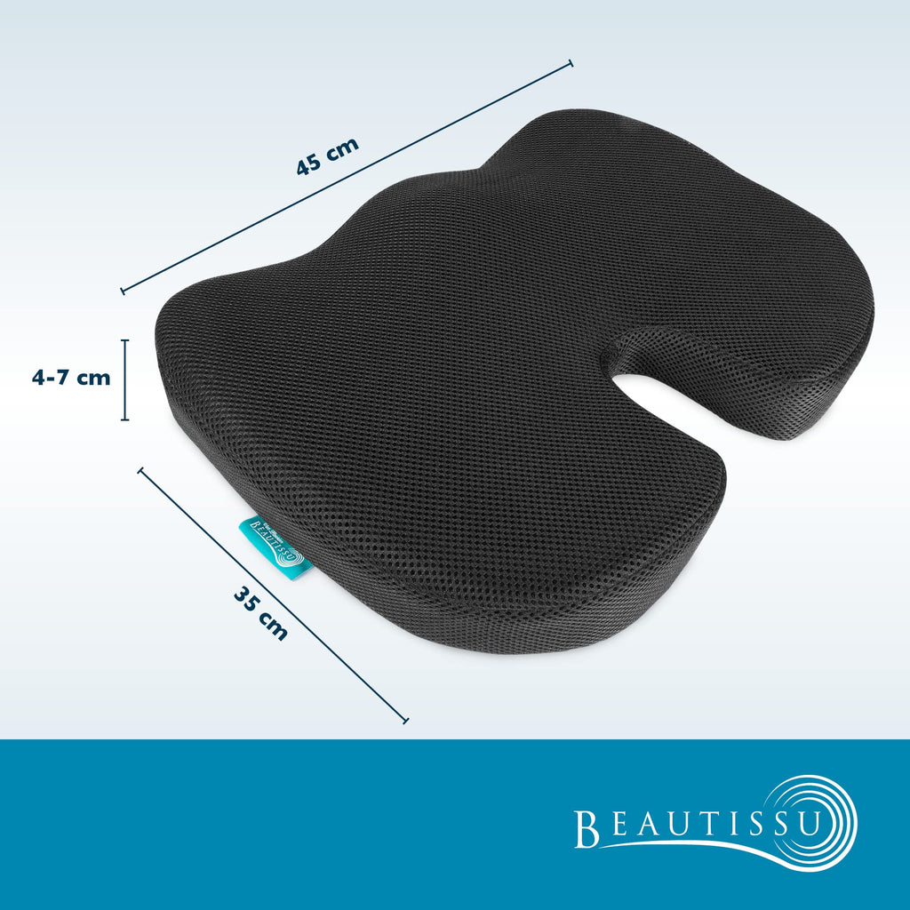 Beautissu Memory Foam Sitzkissen BeauErgo FS