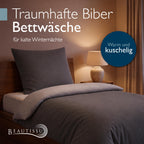 Beautissu Biber Bettwäsche 2tlg Winter Wendebettwäsche 100% Baumwolle
