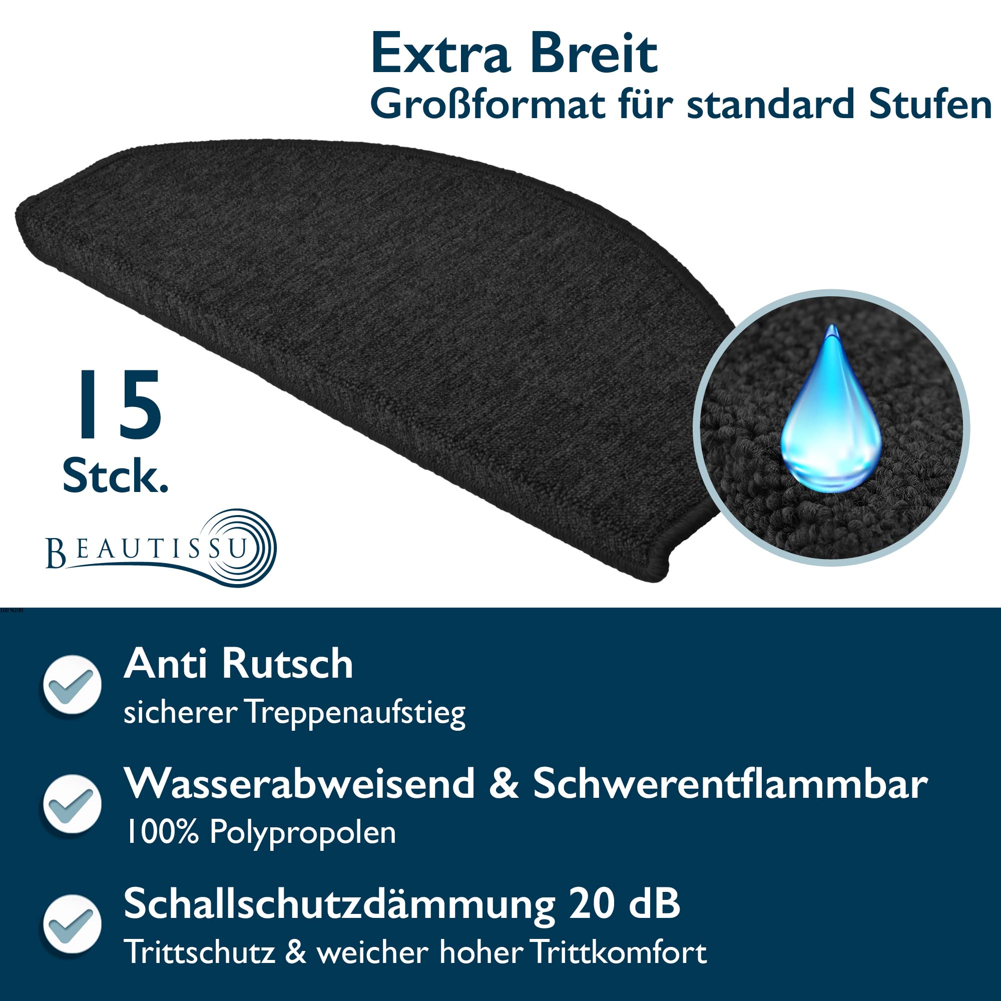 Beautissu XXL Treppenstufen Matten ProStair
