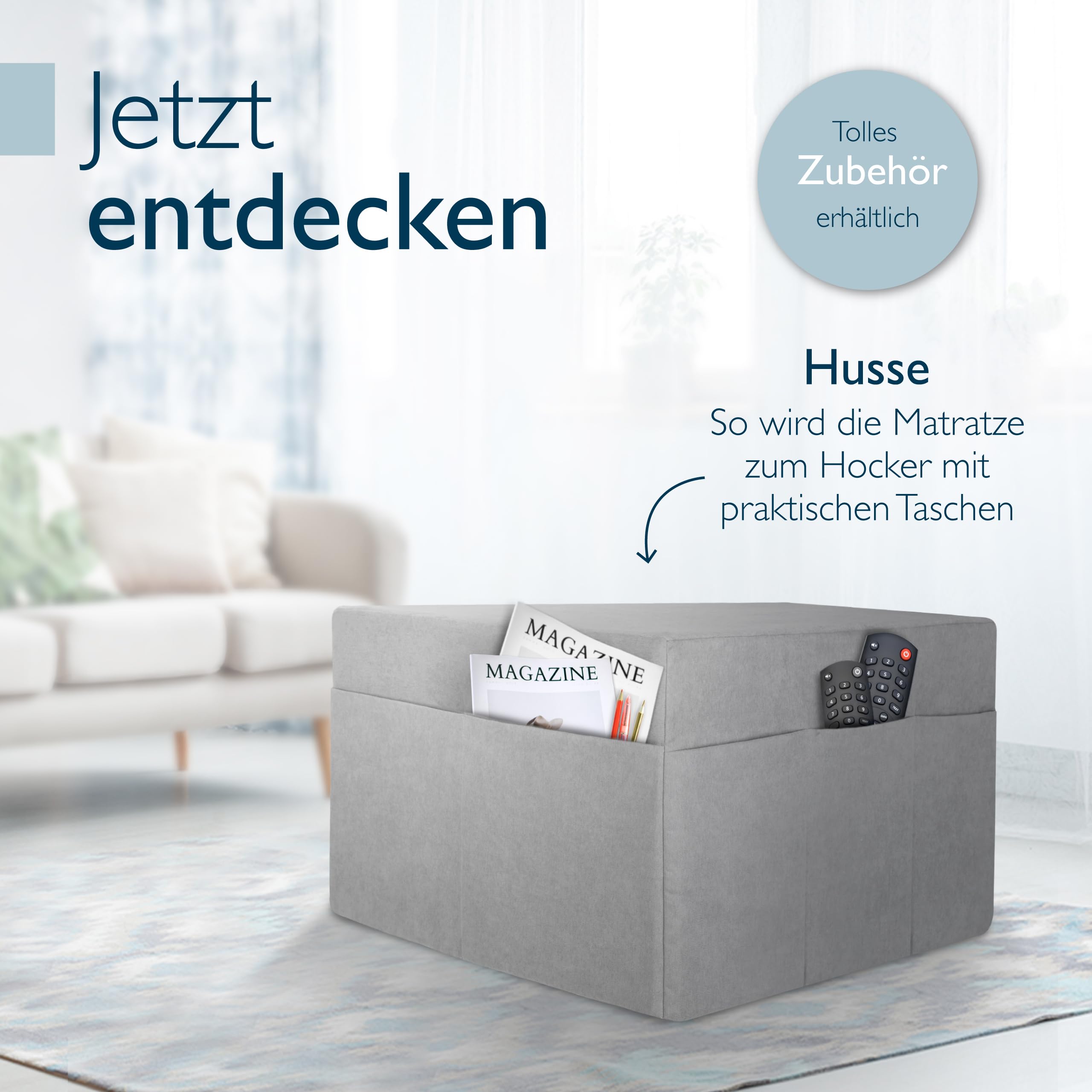 Beautissu Premium XL Klappmatratze  inkl. Tasche