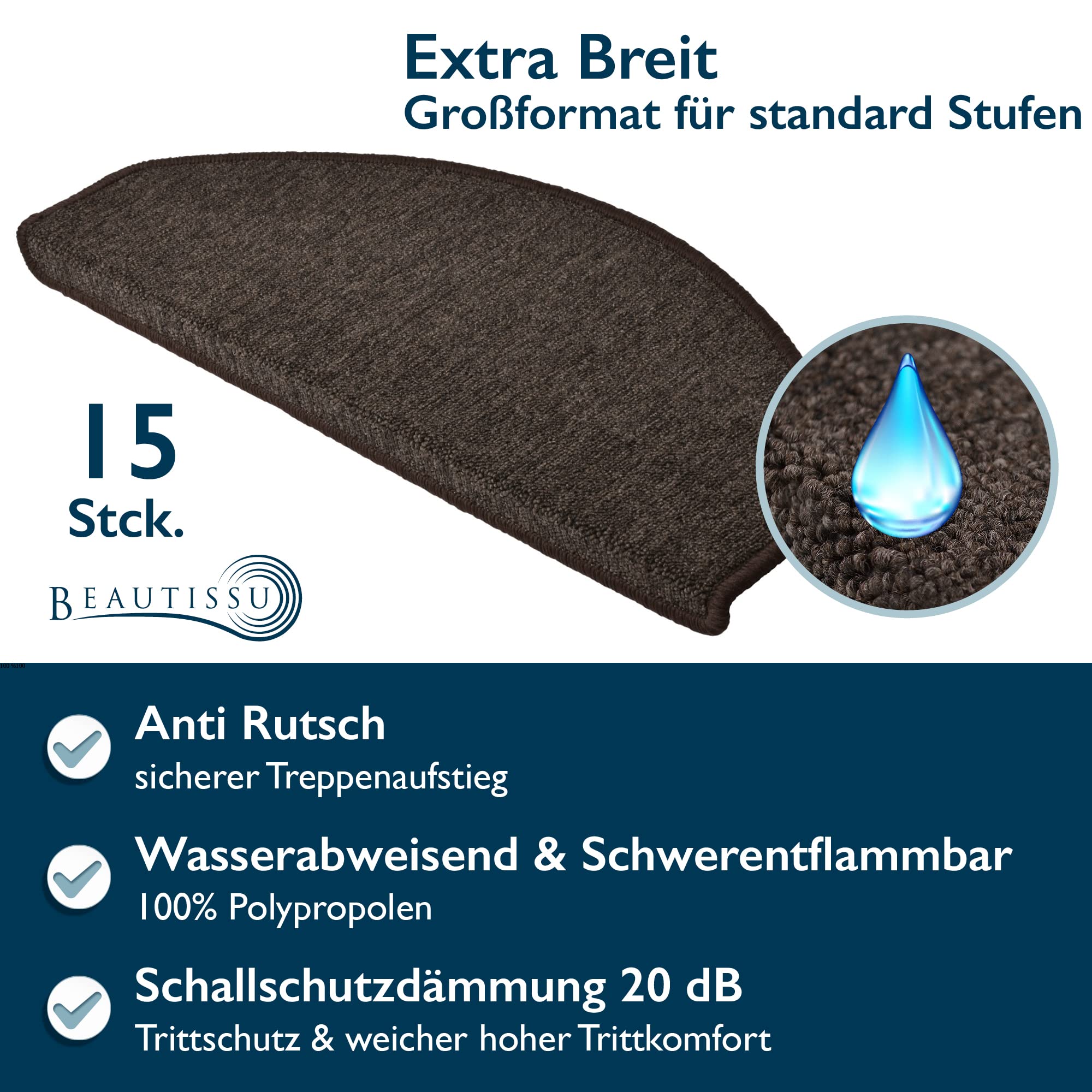 Beautissu XXL Treppenstufen Matten ProStair