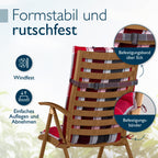 Beautissu 6er Set Premium Hochlehner Auflage Kopfpolster 120x50cm Sun-HL