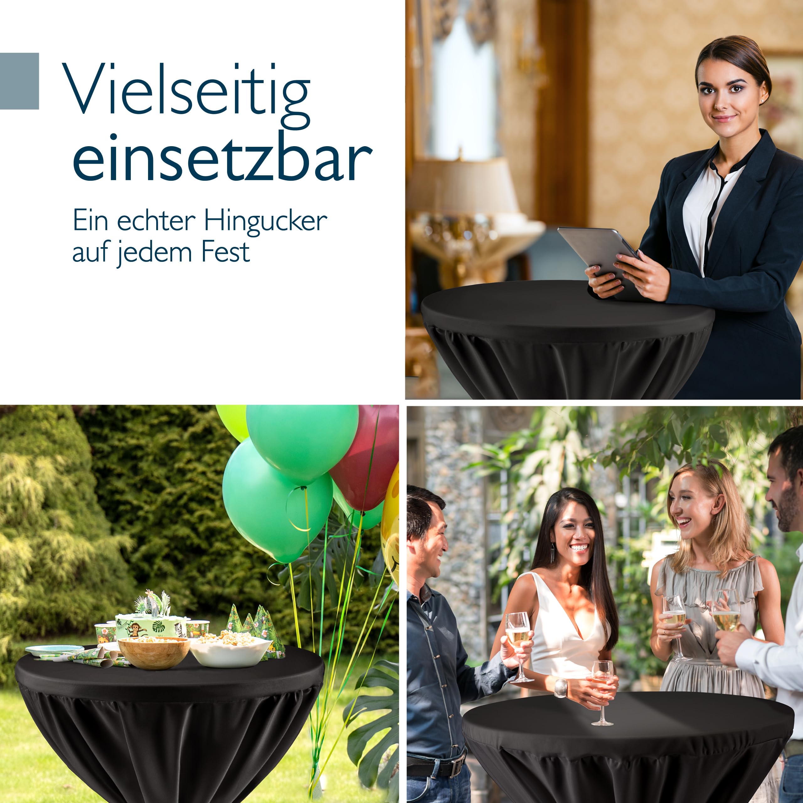 Beautissu Premium Stehtischhusse