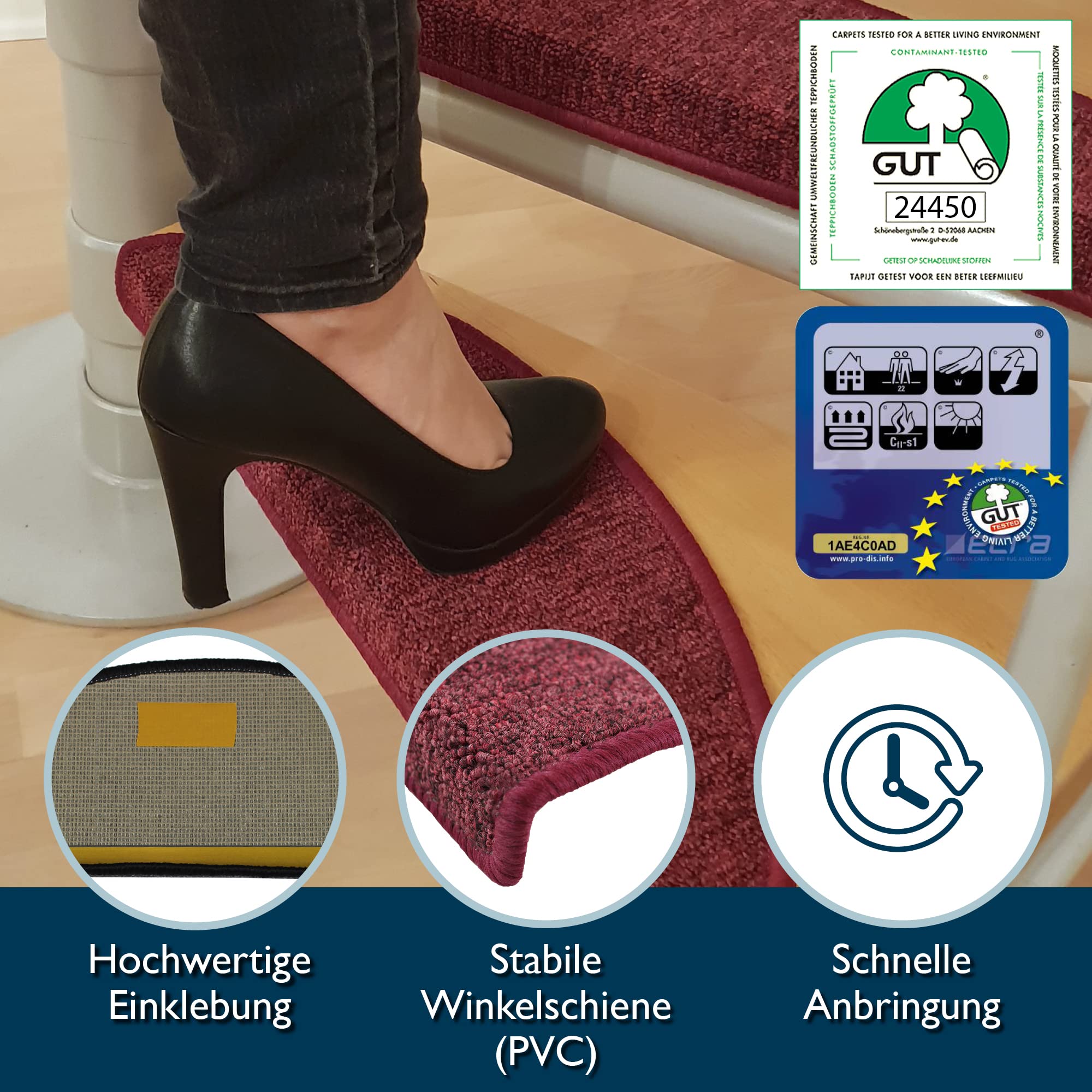 Beautissu XXL Treppenstufen Matten ProStair