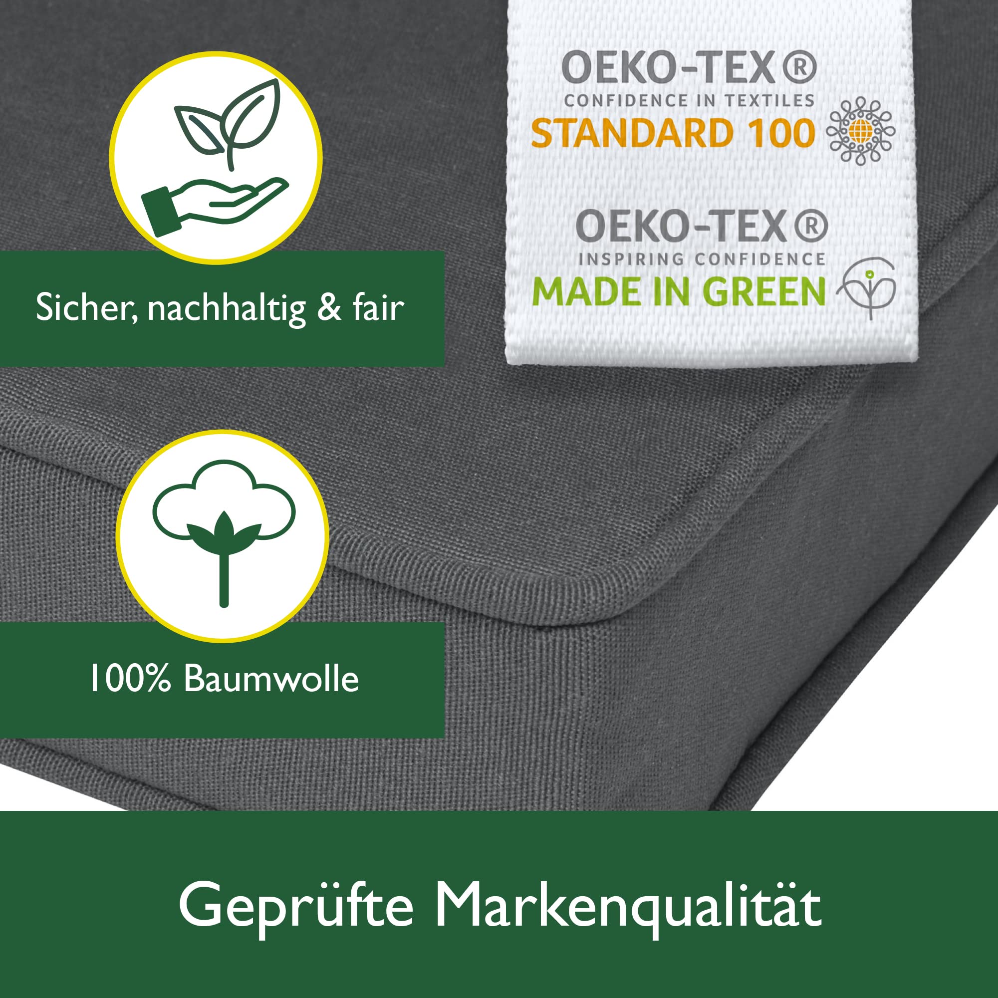 Beautissu Hollywoodschaukel 3 Sitzer Polsterauflagen 2er Set Loft HS