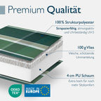 Beautissu Premium Niedriglehner Auflage Gartenstuhl 100x50cm Sun-NL