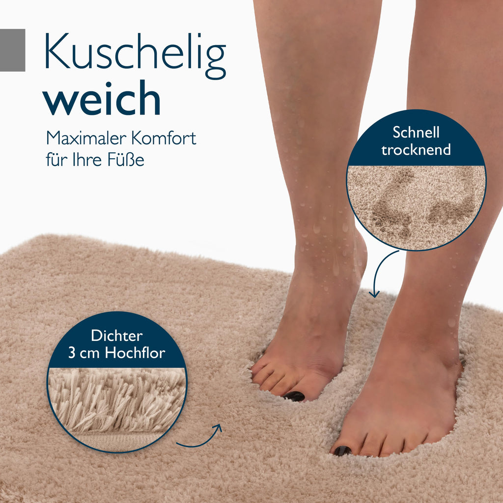 Beautissu Badematte rutschfest BeauMare FL