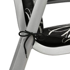 Beautissu 6er Set Hochlehner Auflage für Gartenstuhl 120x50 cm Flores