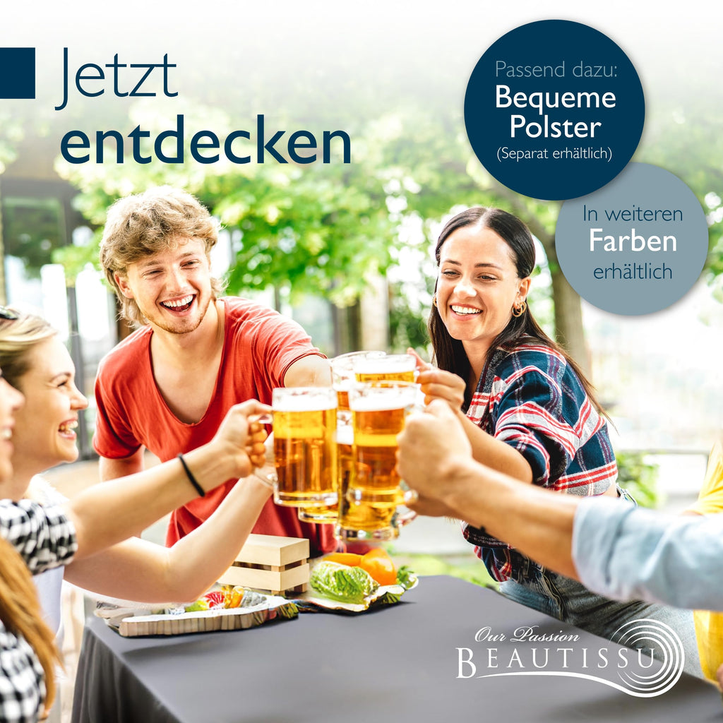 Beautissu 3tlg Biertischhussen Set