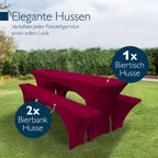 Beautissu Stretchhussen Set 3tlg. Victoria