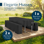 Beautissu Premium Biertischhussen Set – in div. Farben & Größen – Premium M