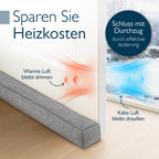 Beautissu Zugluftstopper für Türen & Fenster in div. Farben & Größen – Marin
