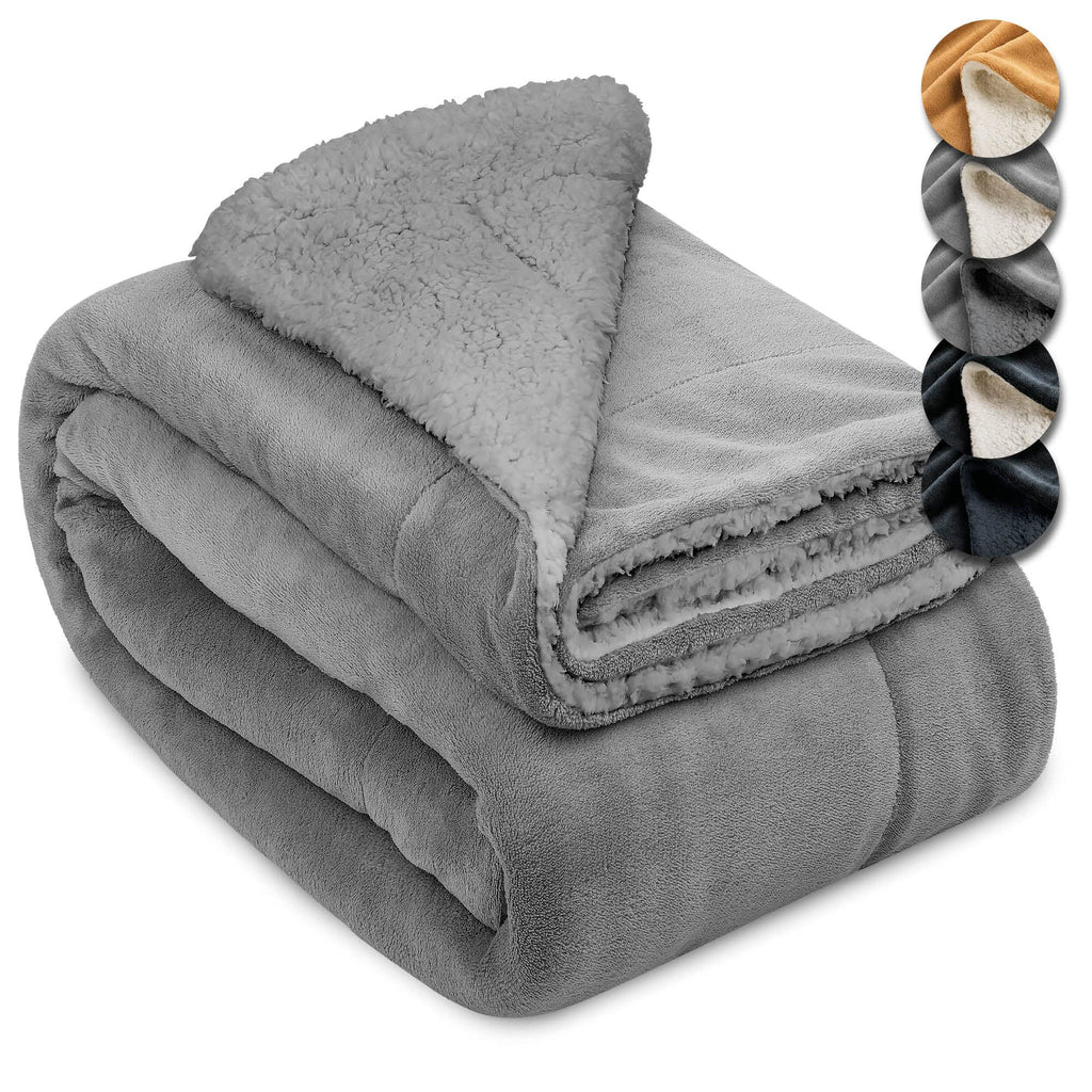 Beautissu Sherpa Decke Alina
