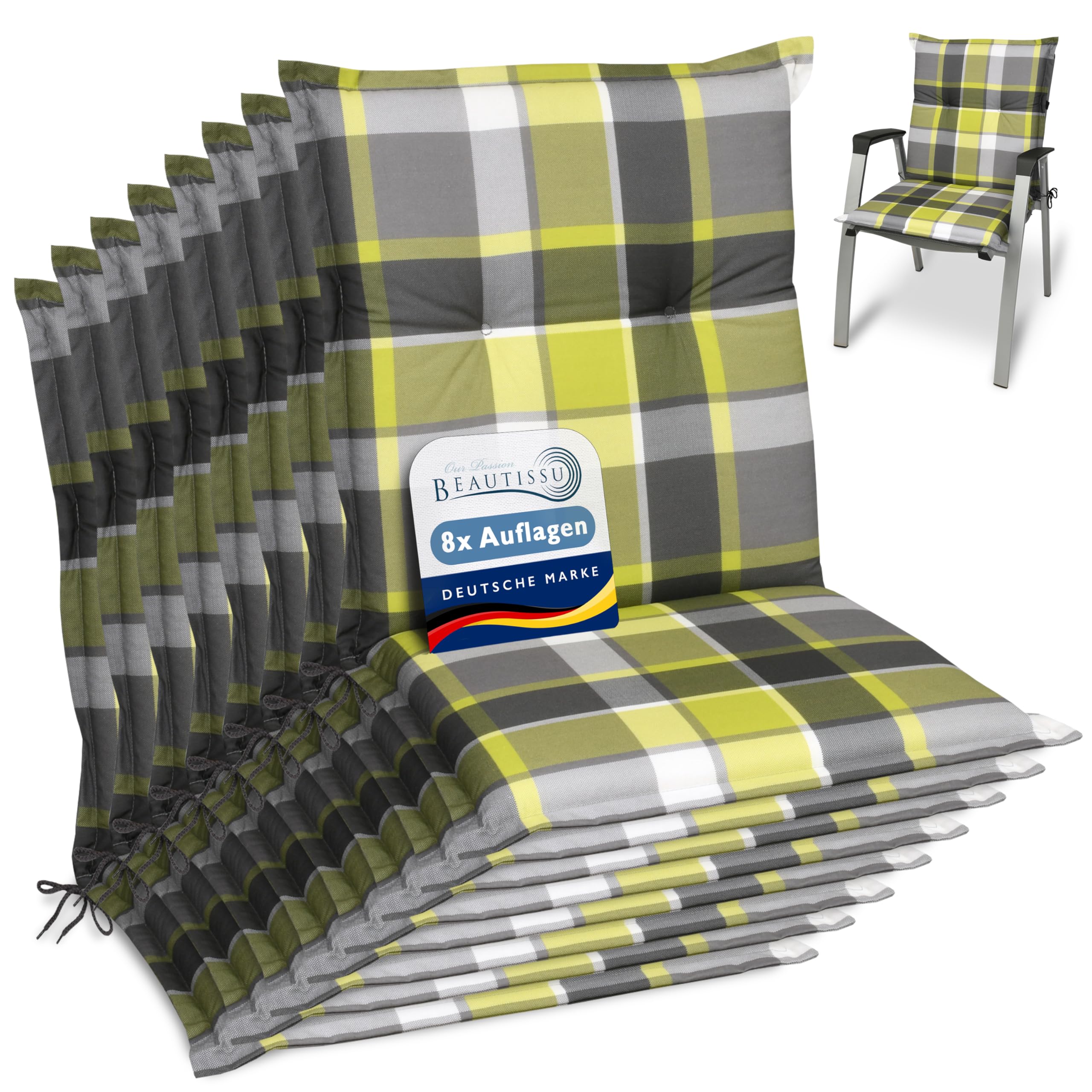 Beautissu Sunny RK Niedriglehner Auflagen Set