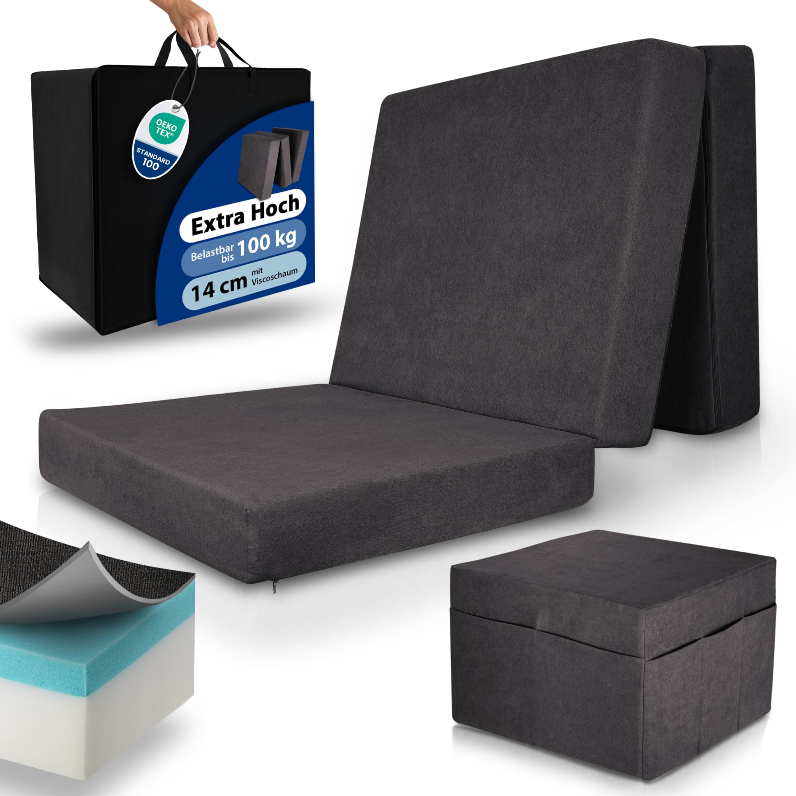 Beautissu Premium L Klappmatratze