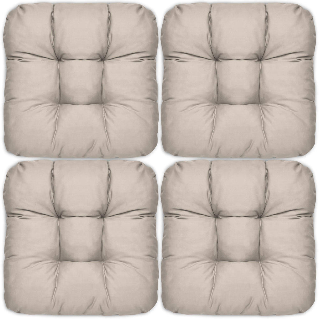 Beautissu 4er Set Sitzkissen 40x40 cm Lisa