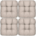 Beautissu 4er Set Sitzkissen 40x40 cm Lisa