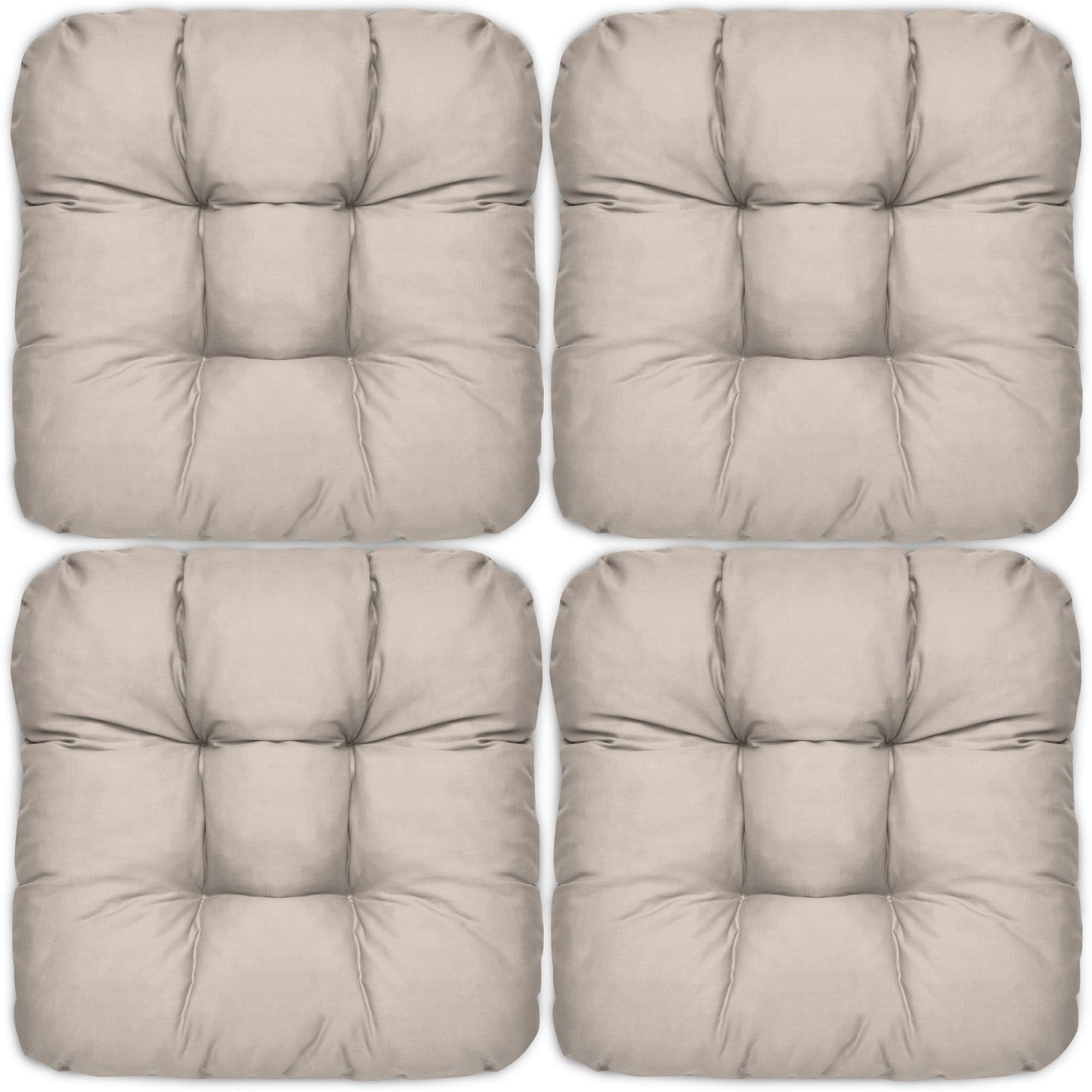 Beautissu 4er Set Sitzkissen 40x40 cm Lisa