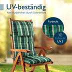 Beautissu 6er Set Premium Hochlehner Auflage Kopfpolster 120x50cm Sun-HL