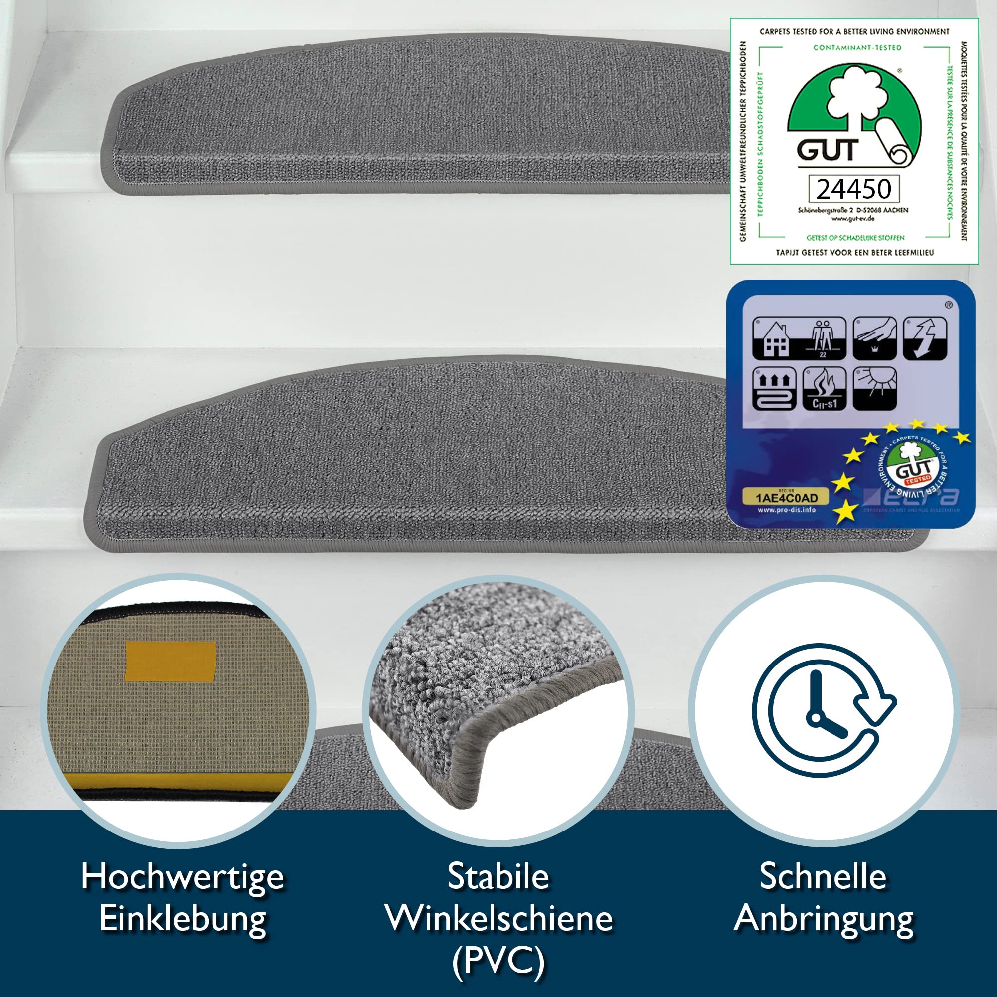 Beautissu XXL Treppenstufen Matten ProStair