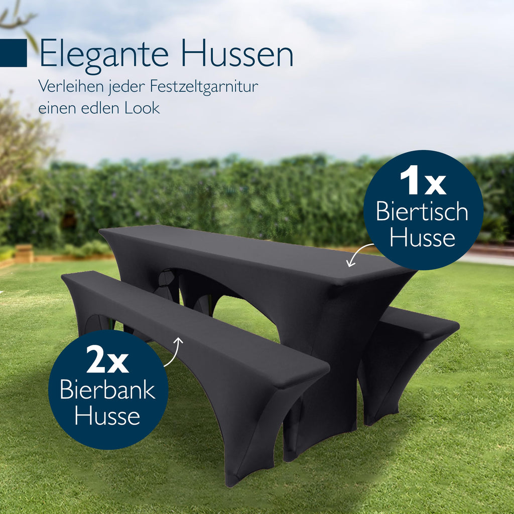Beautissu Stretchhussen Set 3tlg. Victoria
