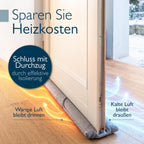 Beautissu Doppelter Zugluftstopper für Türen Größe verstellbar Innentür