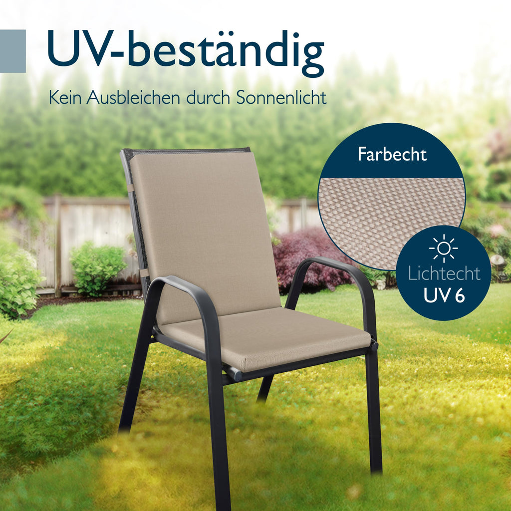 Beautissu Premium Niedriglehner Auflage 100x50cm