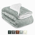 Beautissu Sherpa Decke Glitzereffekt Elisa