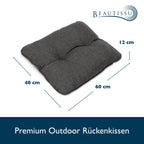 Beautissu Outdoor Loungekissen 60x60cm BeauFlair