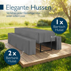 Beautissu Premium Biertischhussen Set – in div. Farben & Größen – Premium M