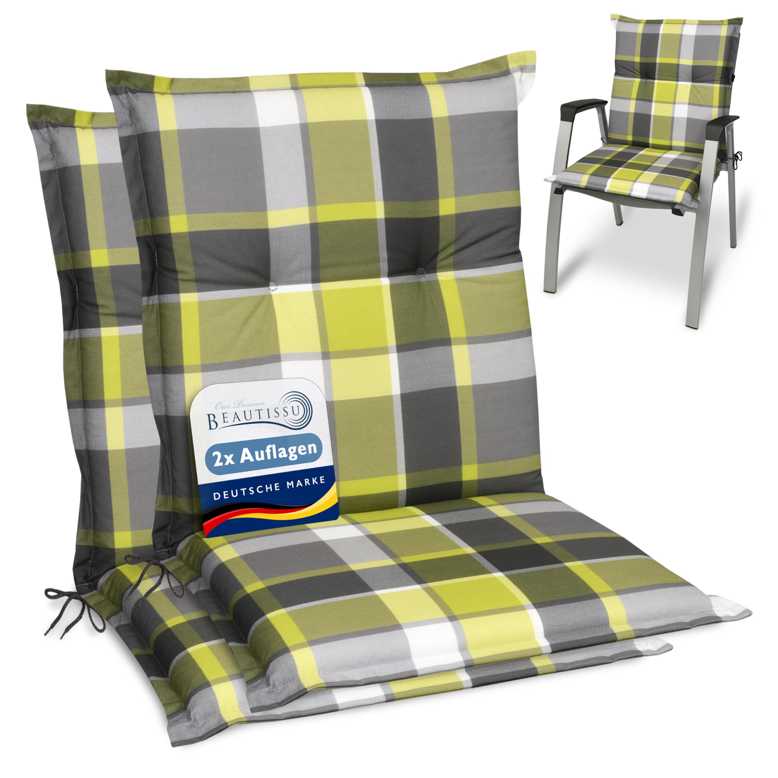 Beautissu Sunny RK Niedriglehner Auflagen Set