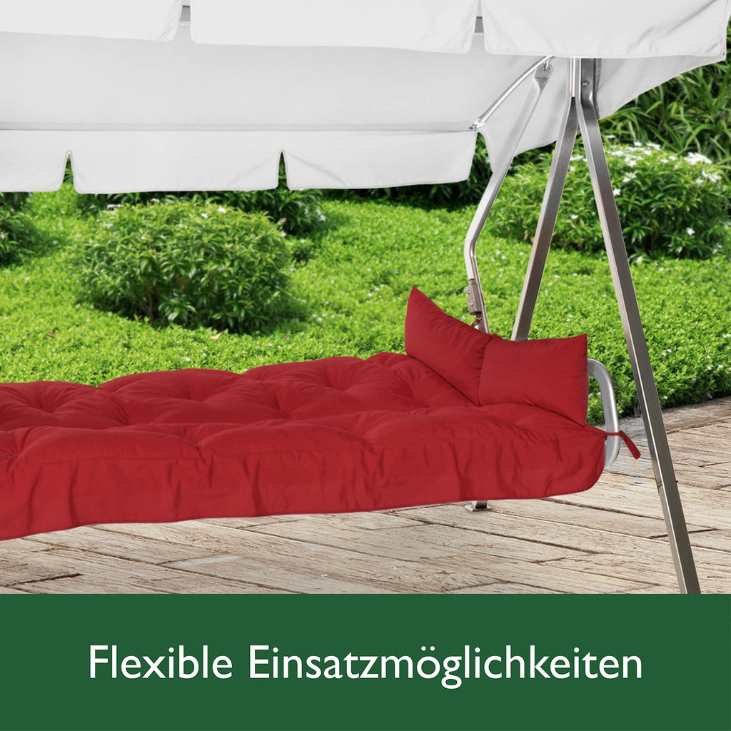 Beautissu Sitzkissen für Hollywoodschaukel 180x50x8cm Flair HS