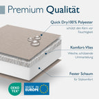 Beautissu Premium Niedriglehner Auflage 100x50cm