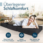 Beautissu Premium XL Klappmatratze  inkl. Tasche