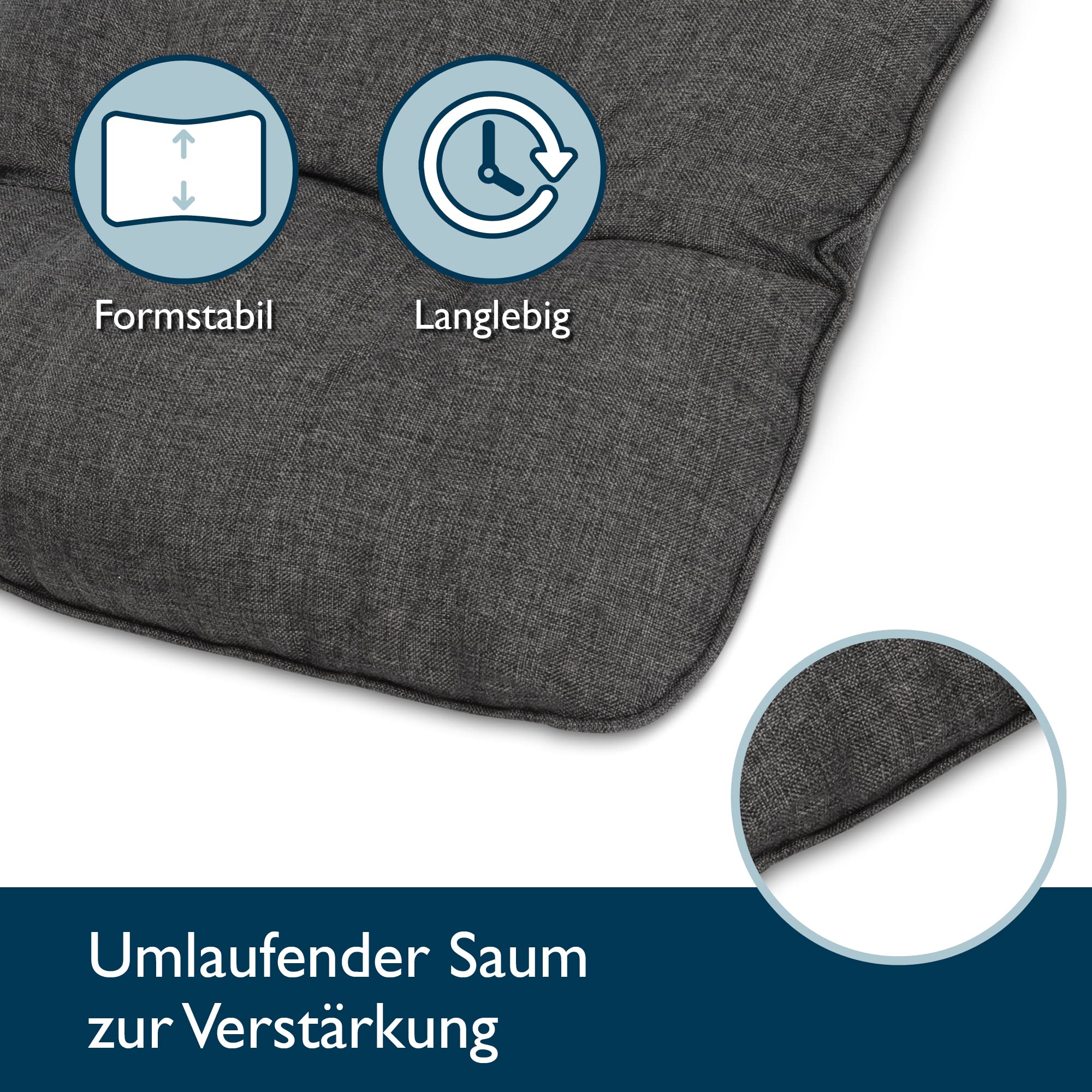 Beautissu Outdoor Loungekissen 60x60cm BeauFlair