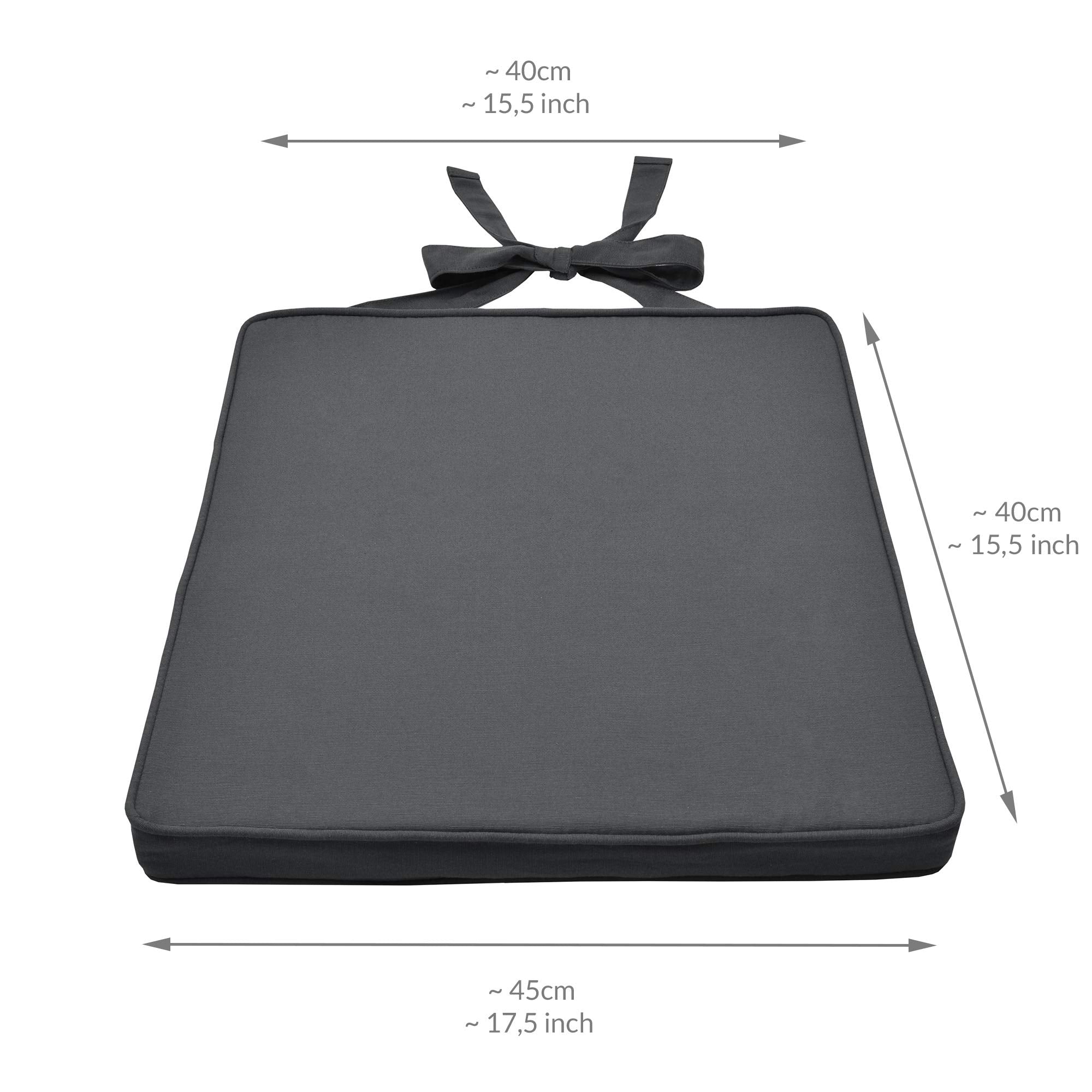 Beautissu Loft SK Stuhlkissen 45x40 cm
