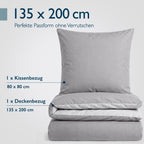 Beautissu Biber Bettwäsche 2tlg Winter Wendebettwäsche 100% Baumwolle