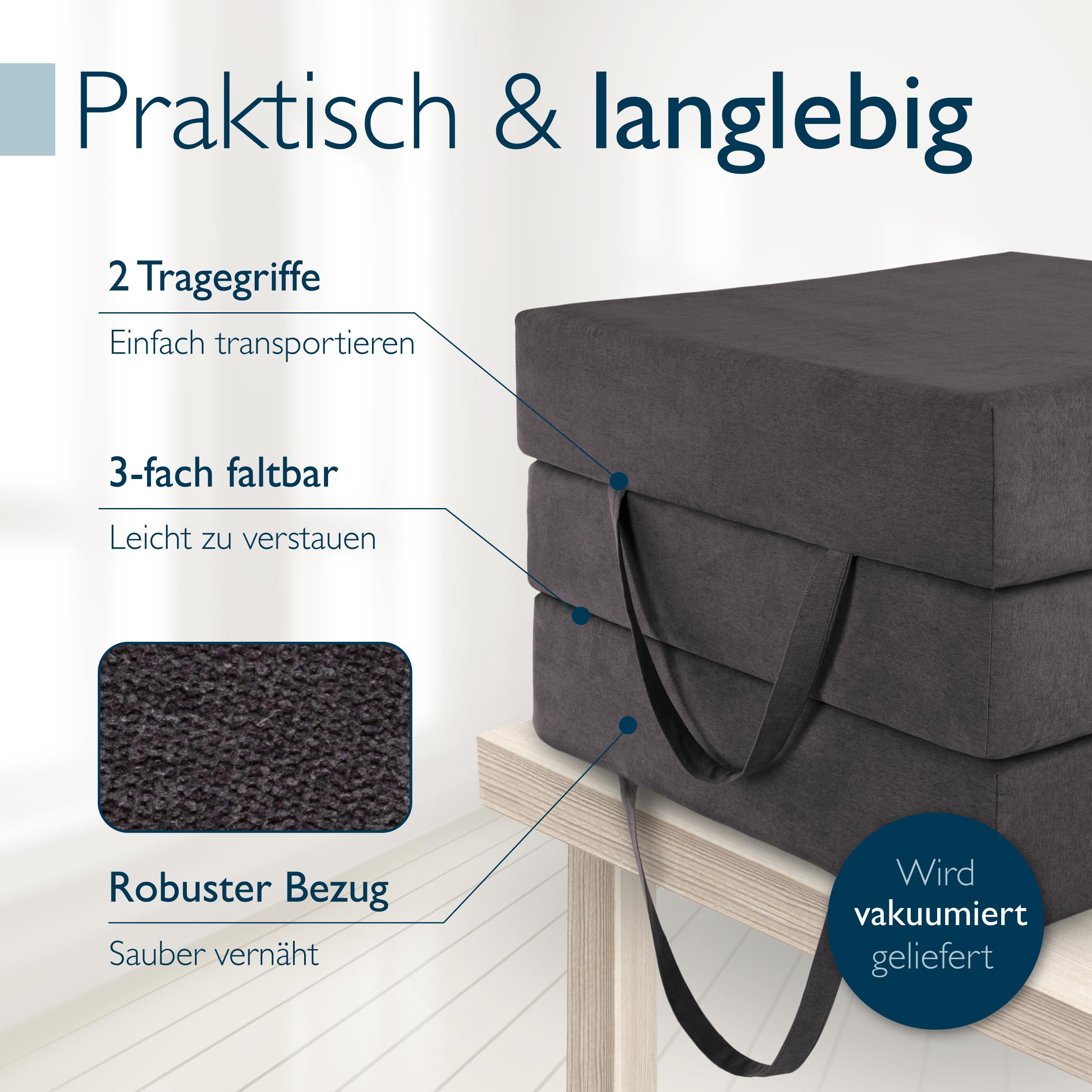 Beautissu Premium L Klappmatratze