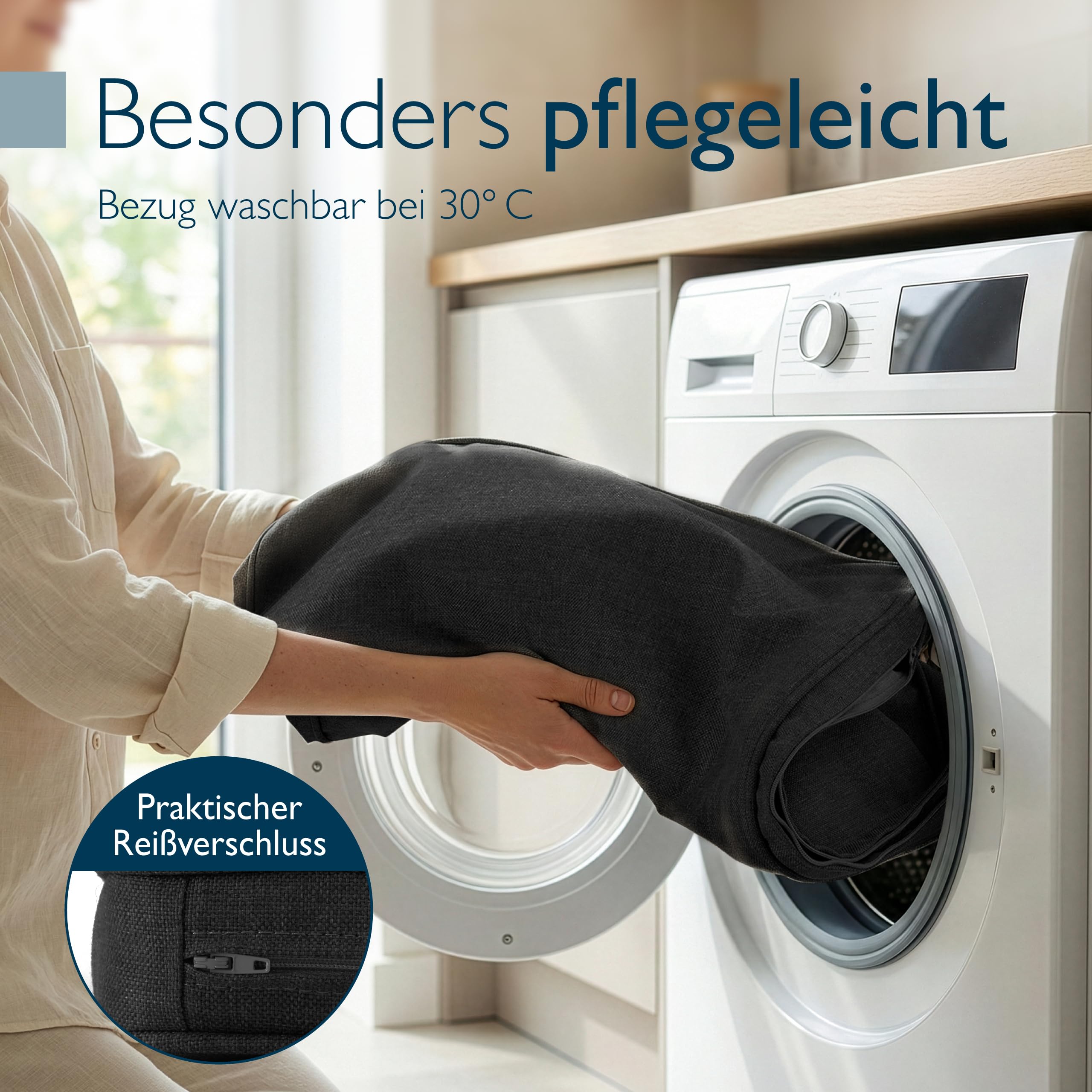 Beautissu Bankauflage Outdoor Wetterfest – Calme BK